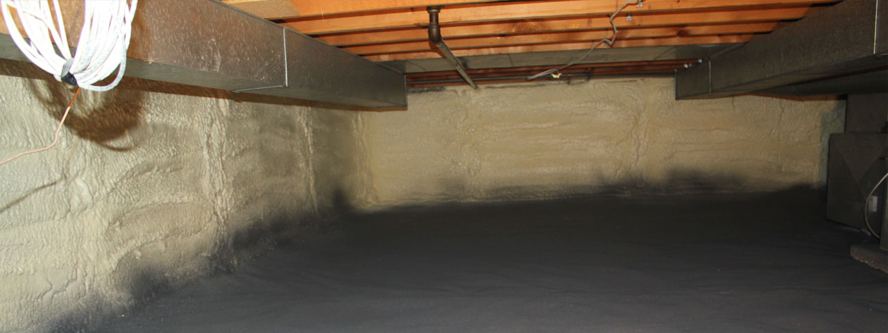 Independence spray foam insulation for crawl spaces